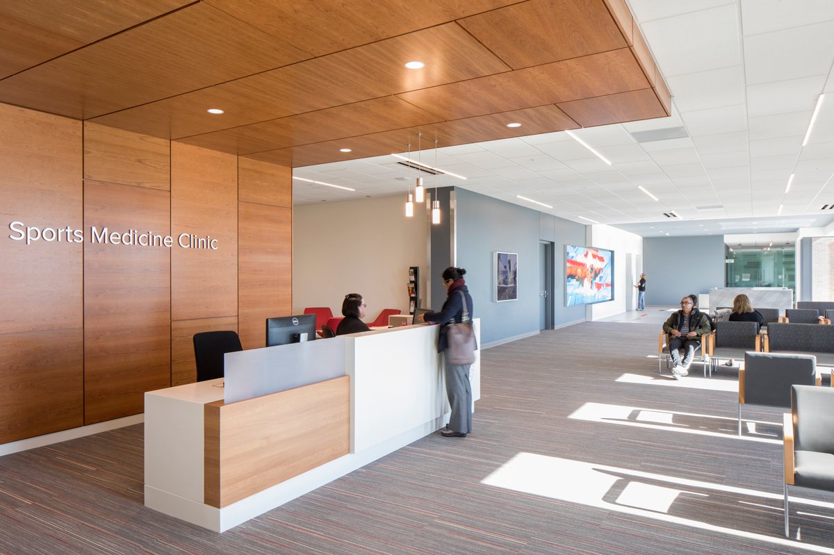 Sustainable architecture is one of our core values and we are excited to announce that <a href="/OSUWexMed/">The Ohio State University Wexner Medical Center</a>'s Jameson Crane Sports Medicine Institute received a #LEEDSilver Certification. #sustainability

Learn more: designgroup.us.com/work/healthcar…