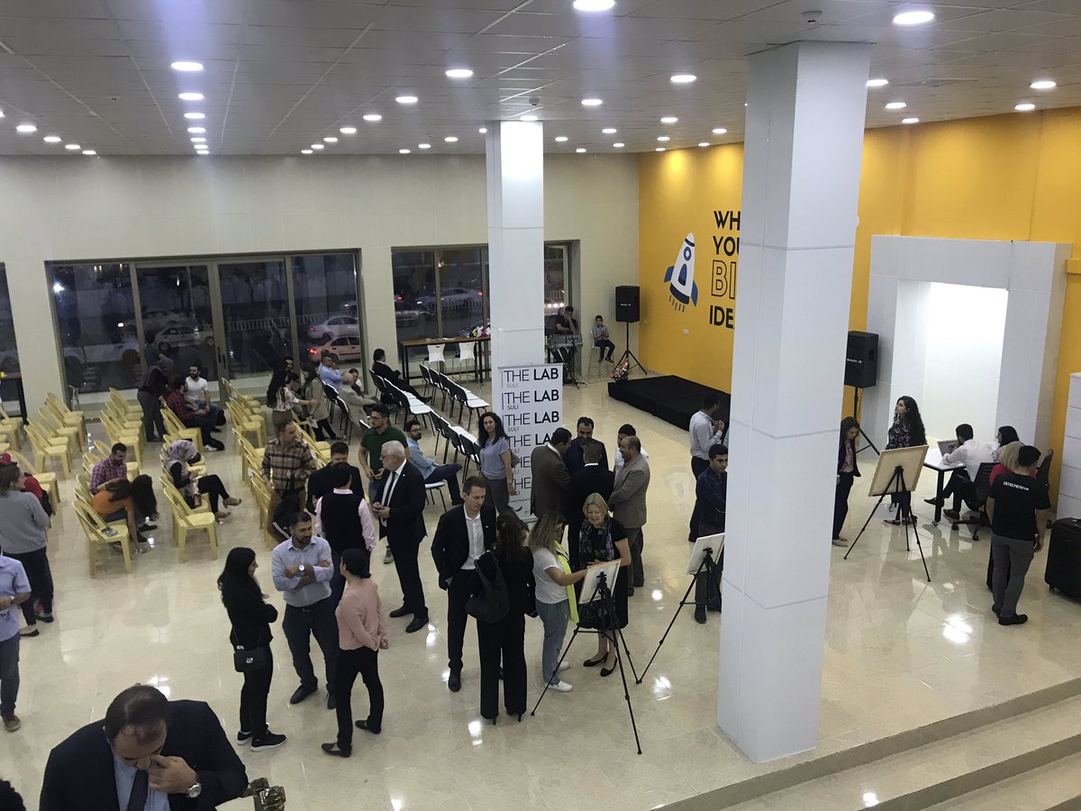 HawkarHR's tweet photo. Great Grand opening for #TheLabSuli @thelabsuli @FiveOneLabs #Entrepreneurship #Innovations #TwitterKurds #kurdistan https://t.co/cB6EGMd5OR