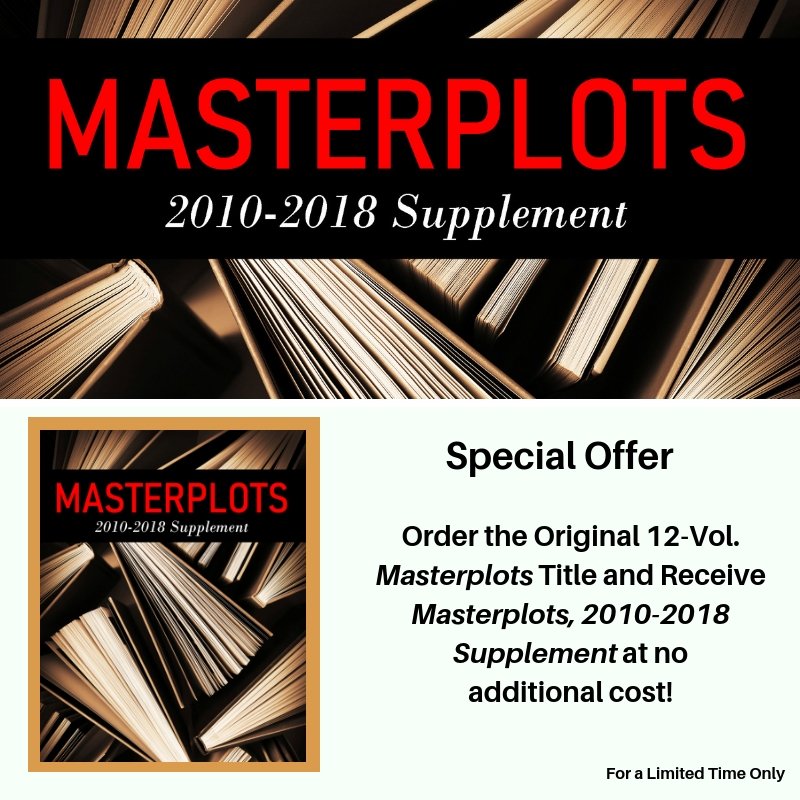 SalemPress's tweet photo. For a Limited Time! Receive the New Masterplots Supplement When You Order the Fourth Edition Set. Also Save 10% on All Salem #Literature Titles. See All the Details Here https://t.co/urBulfM3IQ #read #publishing #books #bookspecial #library #libraries #Masterplots https://t.co/dcX0X2r9gs