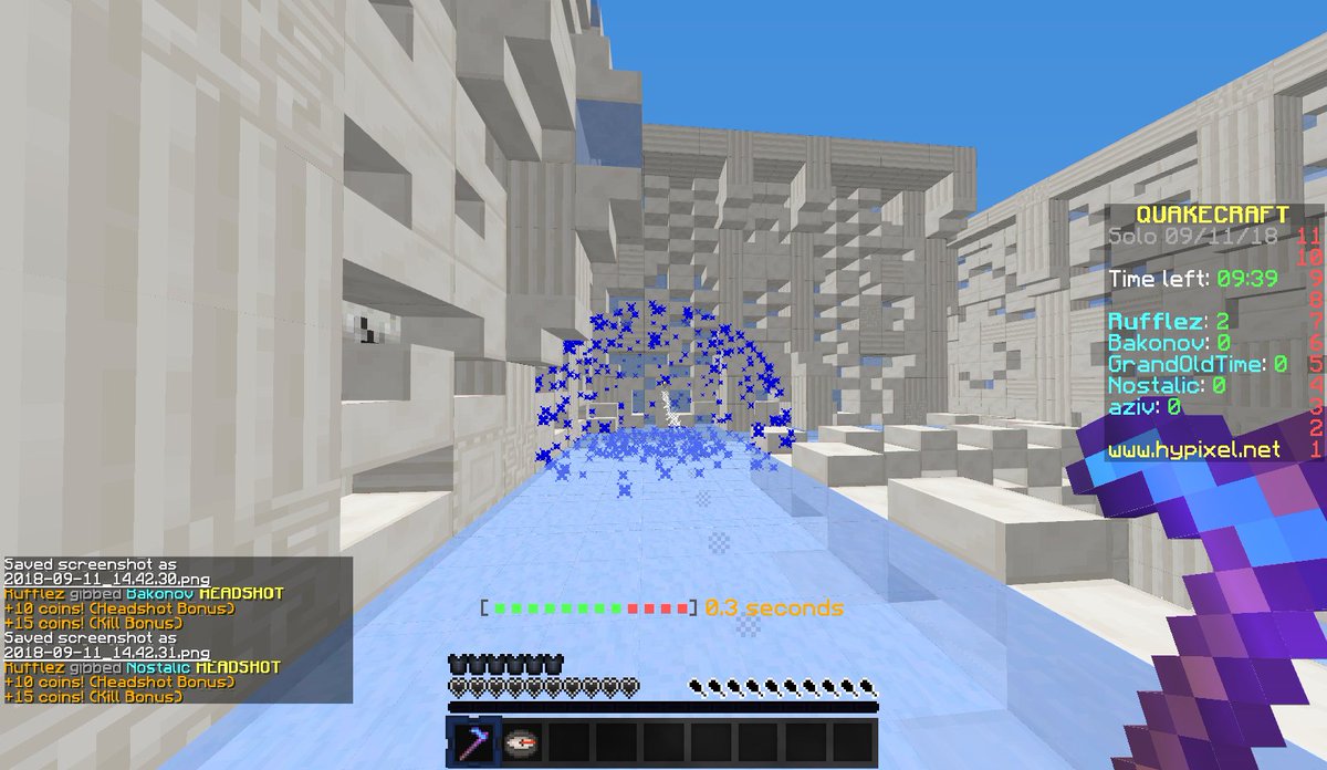 RufflezHypixel's tweet photo. 30K headshots! π I doubled the headshot achievement before the Quake update nerfed it to 10K π It must be something about the reckless way I play π€·ββοΈ I never tried for them so the exact last few were the most difficult π@HypixelNetwork #QuakeFTW #ILoveQuake #recklesslyamazing https://t.co/jk28njgt2P