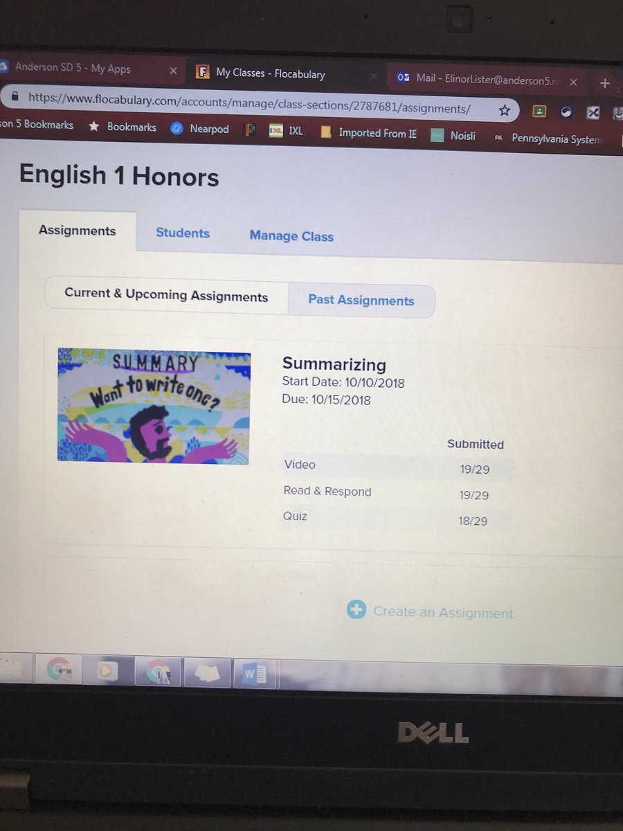 ElinorLister's tweet image. My students are working on some Flocabulary to strengthen summarizing and characterization skills that we’ve been doing in class! #a5elearning @AndersonFive @glenview_middle