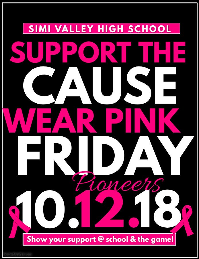 wear pink on Friday and sit in the mob all decked out to show your support!!💗💗