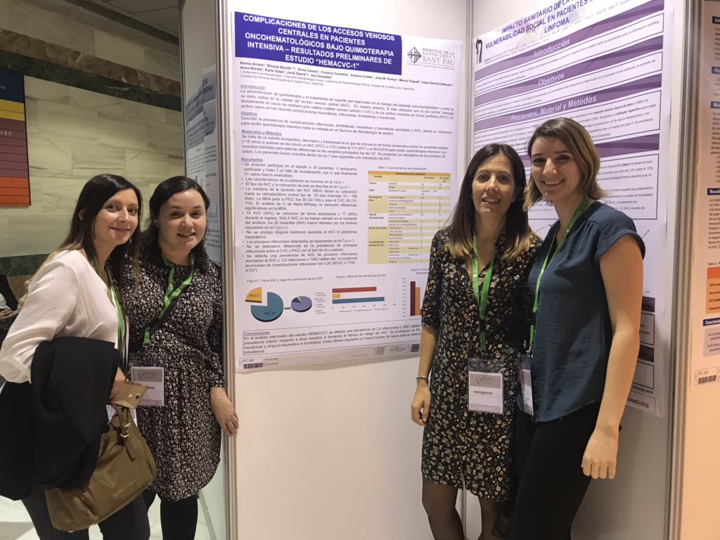 mercetg's tweet photo. Enfermería de @hematosantpau en el #Sehhseth18 https://t.co/LB2xJ11KJF