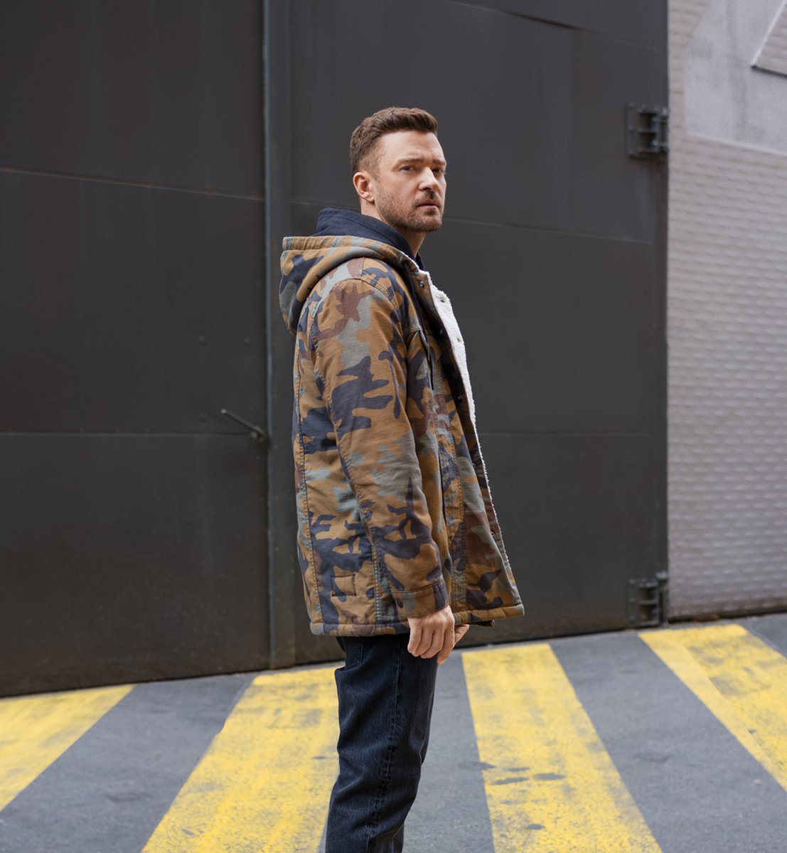 levi's justin timberlake jacket camo