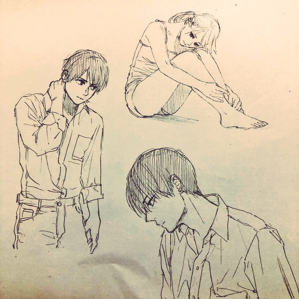 みんなどこか痛めてる系の絵になってしまった 