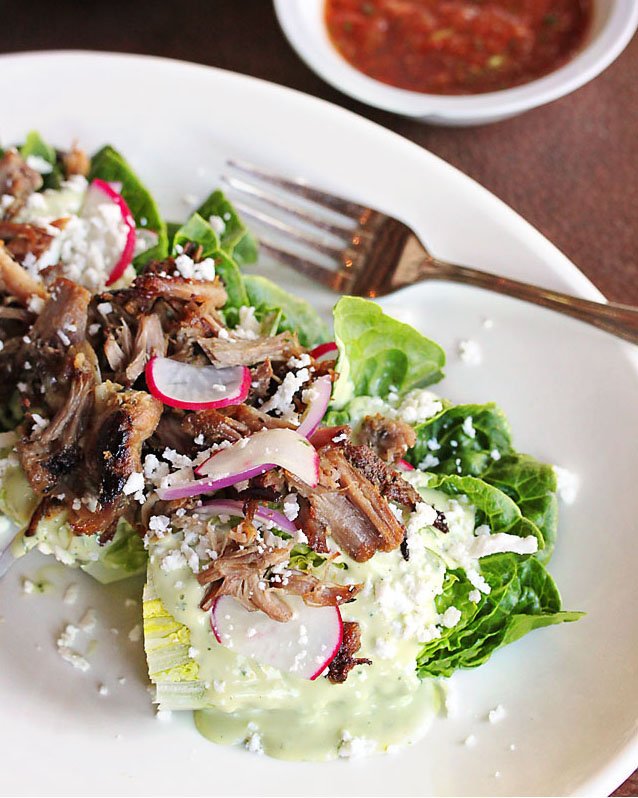 Sure... it has crispy carnitas on top, but technically it IS a salad. 🥗#centrococina #PRGfoodie #carnitas #sacfarm2fork