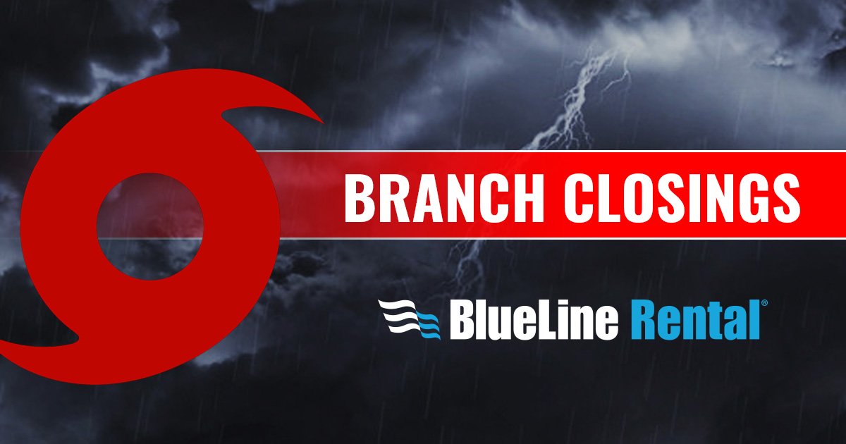 BlueLineRental's tweet photo. Update: Our Foley, AL branch is now OPEN and our Savannah, GA branch is closed due to Hurricane Michael.

Continue to stay safe. https://t.co/8HQAsKddJ3