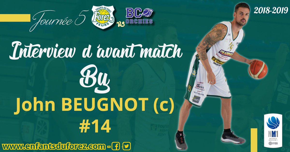 enfantsduforez's tweet photo. 🎙[INTERVIEW DU CAPITAINE] 🎙Retrouvez l’interview de John #Beugnot sur notre site internet avant la réception du @BCO_Officiel ! 

Cliquez ici ➡️ https://t.co/INMcYsePAn

#GrandirEnsemble💚💛 #EFF🏀

Propos recueillis par @yohandepalle https://t.co/79zwz3Y8Hh