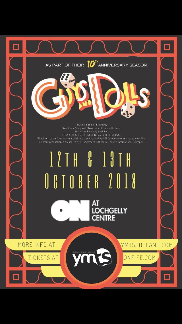 shonajones999's tweet image. @BBCOne  loving seeing about Royal Albert show performance of Guys &amp;amp; Dolls. My daughter is Sarah Brown and my son is Angie the Ox in the Youth Musical Theatre Scotland performance of Guys &amp;amp; Dolls in Lochgelly Centre tomorrow &amp;amp; Saturday. Dress rehearsal tonight Break a leg