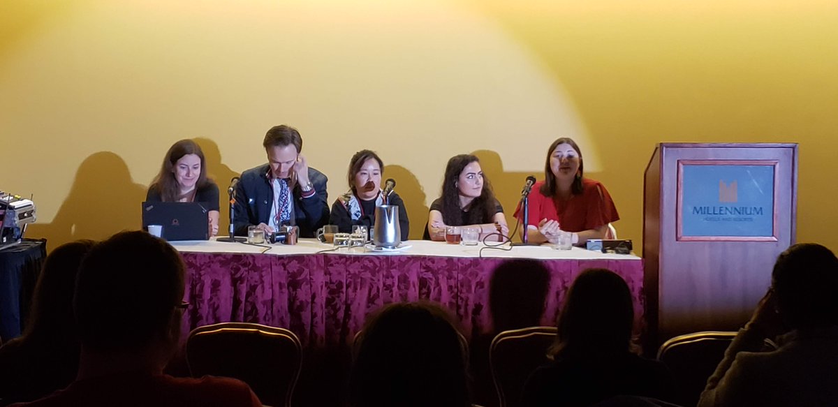 thehalpnetwork's tweet photo. @stephaniesheh @MSinter @HesselZessel @GoKupsGo @ListenToMelanie all working to improve communication along the #game #dialogue production pipeline at #GameSoundCon 

#gameaudio #gamesound #vo #halpnet #thehalpnetwork https://t.co/VGG882ZcLE