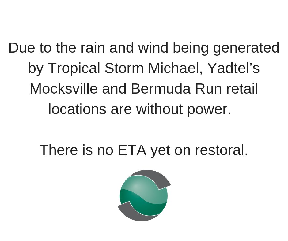 Yadtel Telecom Important Update About Tropical Storm Michael