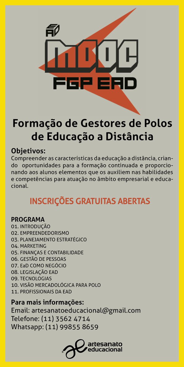 JornadaEaD's tweet photo. Inscrições abertas! #ead #eadfa https://t.co/GrXw3CLWYX
