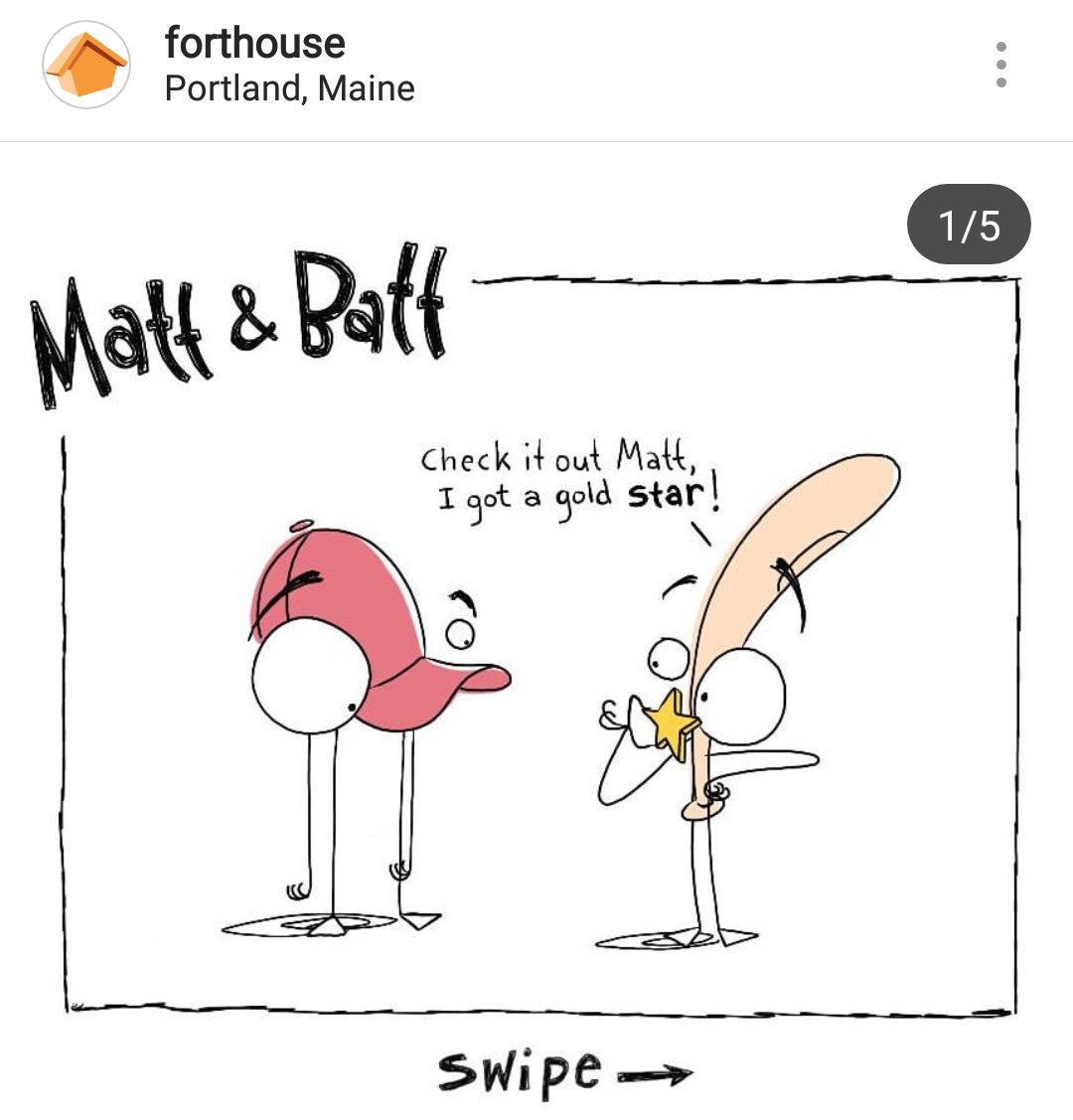 Matt &amp; Batt are crushing #Inktober. Keep it up, <a href="/FortHousestudio/">FortHouse Studios</a>!  instagram.com/forthouse?utm_… #MattAndBatt #inktober2018