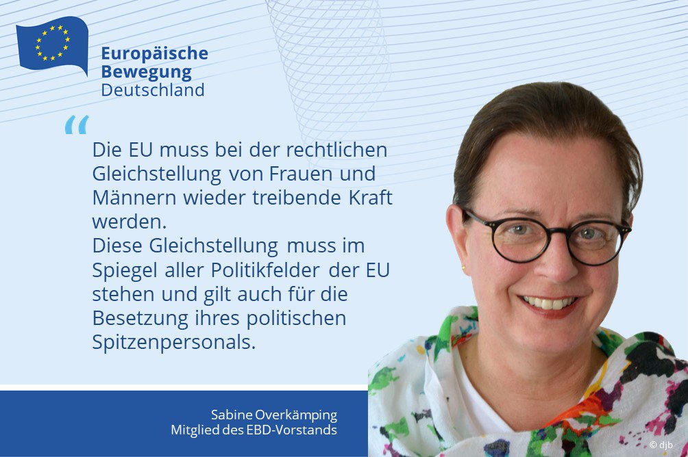 NetzwerkEBD's tweet photo. Europa muss wieder treibende Kraft werden! #EBDVor Overkämping (@juristinnenbund) vor Treffen der EU-Gleichstellungsminister*innen. https://t.co/Rd9Iq8fMWz #GenderEU https://t.co/8mUxgR1g7t