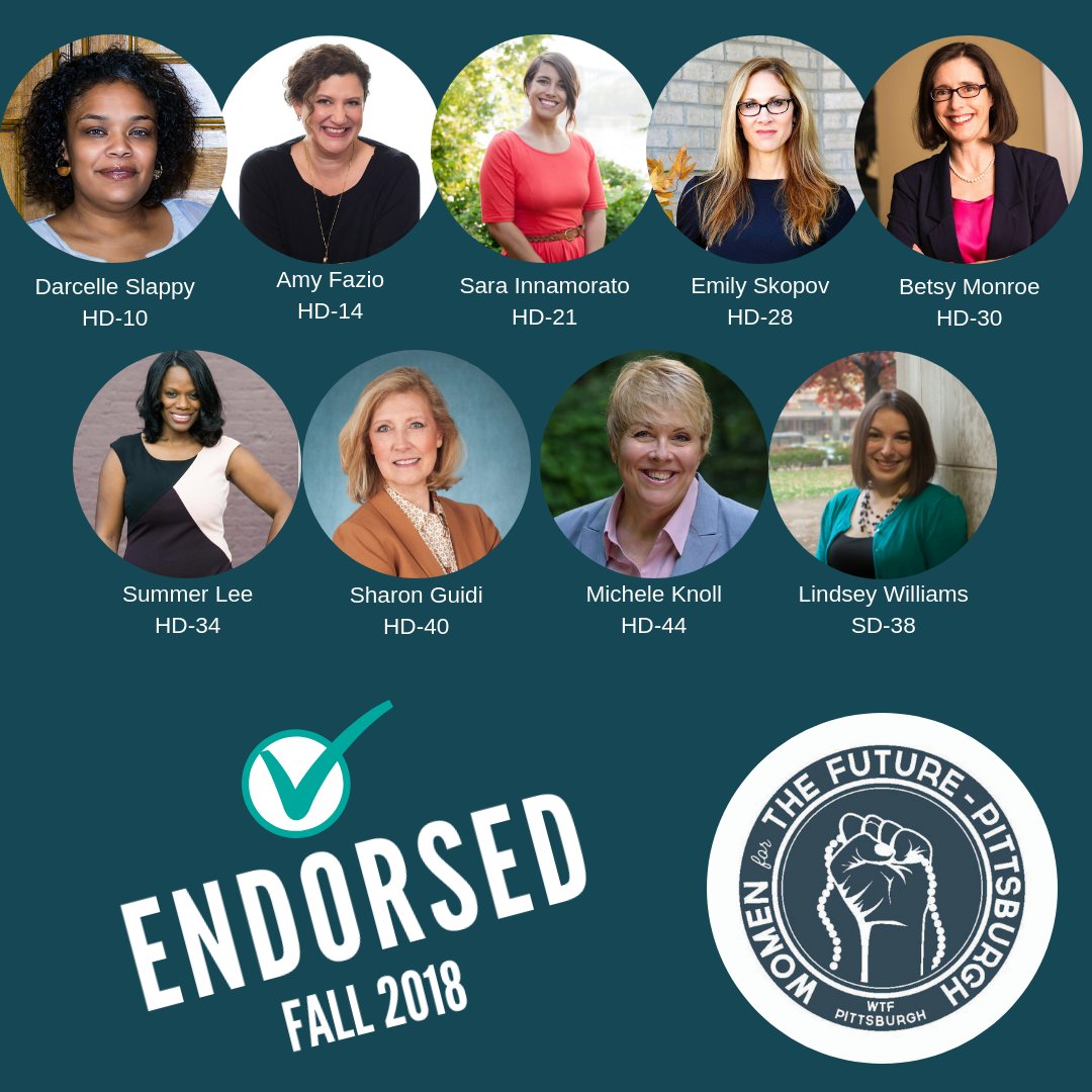 wtfpittsburgh's tweet photo. WTF is committed to fostering a pipeline of women for higher office and gender parity in all levels of government. We are happy to announce our fall endorsement class of Women for the Future! Visit our website to learn more and donate! https://t.co/AEqGMyCA0f https://t.co/VaHpI9DjDN