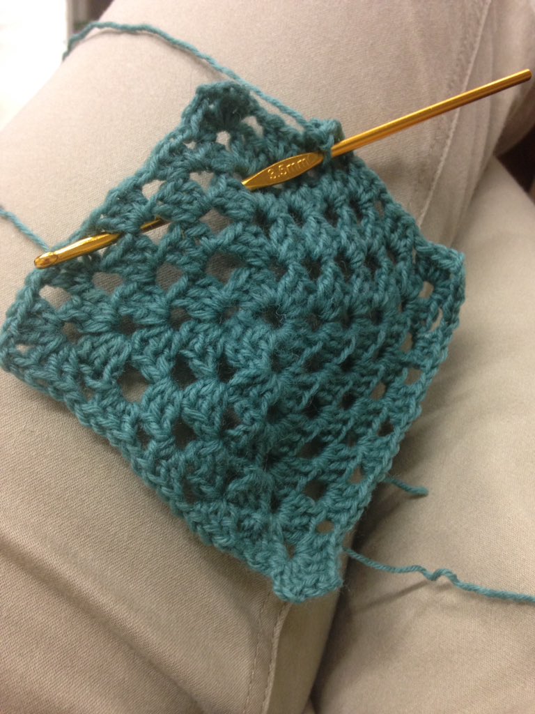 onepersontrying's tweet photo. Although my #grannysquare is neat and lovely(!), I must say I'm sitting in #DailyThread at @OldPrintWorks wondering how @HCMoorey's much more exciting #crochet #sconeswithjamandcream are coming along. Send us a photo, Hannah! https://t.co/ER5205JIwk