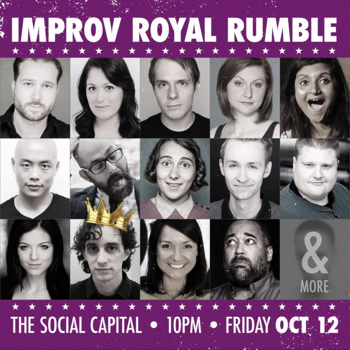 Tomorrow at <a href="/TheSoCap/">SoCap Comedy</a>! Watch these beautiful bozos rumble at #Improv Royal Rumble facebook.com/ImprovRoyalRum…