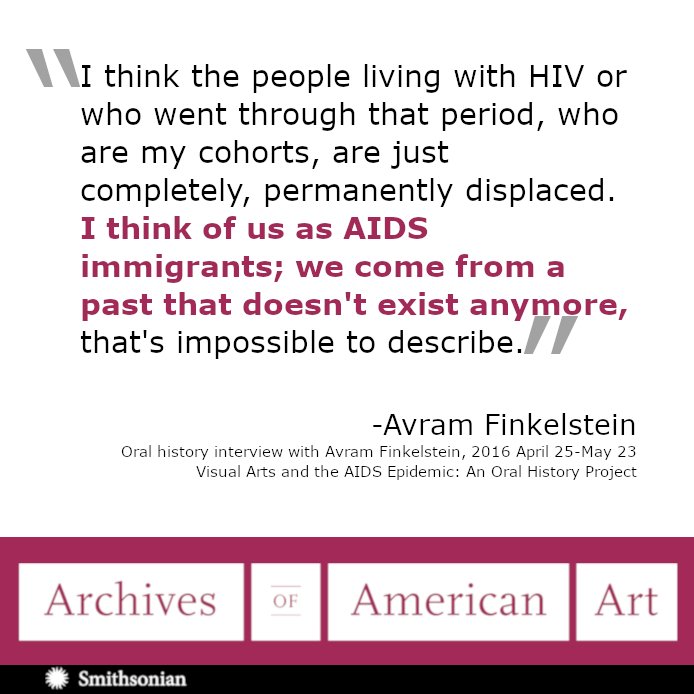 At the #OHA2018? Join the oral history listening session "Within Silence: HIV/AIDS and the Visual Arts" with #TedKerr and #LizaZapol <a href="/ArchivesAmerArt/">ArchivesAmericanArt</a>  at  <a href="/Concordia/">Concordia University</a> in Montreal. 9am Saturday, J.W. McConnell Building room LB362.
