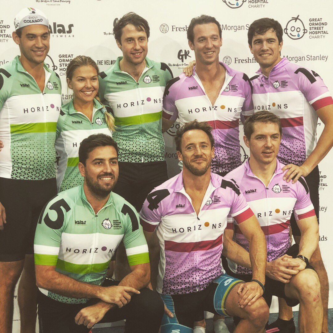 Awesome day at the Olympic Velodrome in aid of #GreatOrmondStreetHospital . Excellent effort from #TeamHorizon . Thank you Kydd Boyle for having me on the team. #ShanlyFoundation