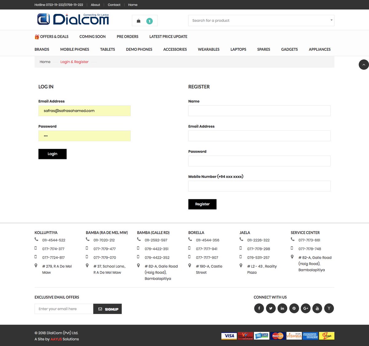 aayus_solutions's tweet image. Sri Lanka&apos;s Largest Online Shopping Mall with Live Price Update.