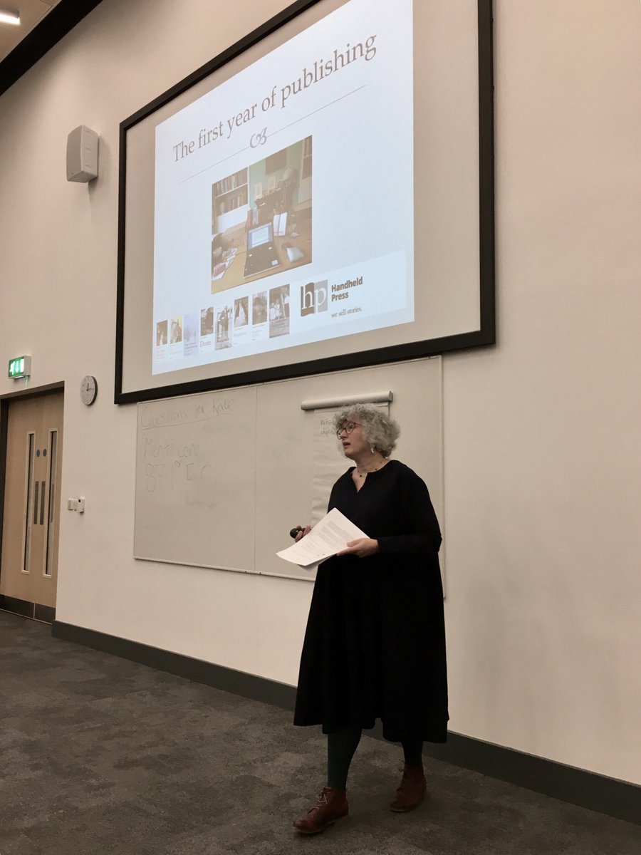 drjanepotter's tweet photo. Big thanks to Dr Kate Macdonald @KateRLTB proprietor of the #Handheldpress @KateHandheld who shared her knowledge &amp; experience with our @PubOxford students! https://t.co/sXu6G8j7Ud #independentpublishing #books  @obuarts https://t.co/fm9m7rQBgL