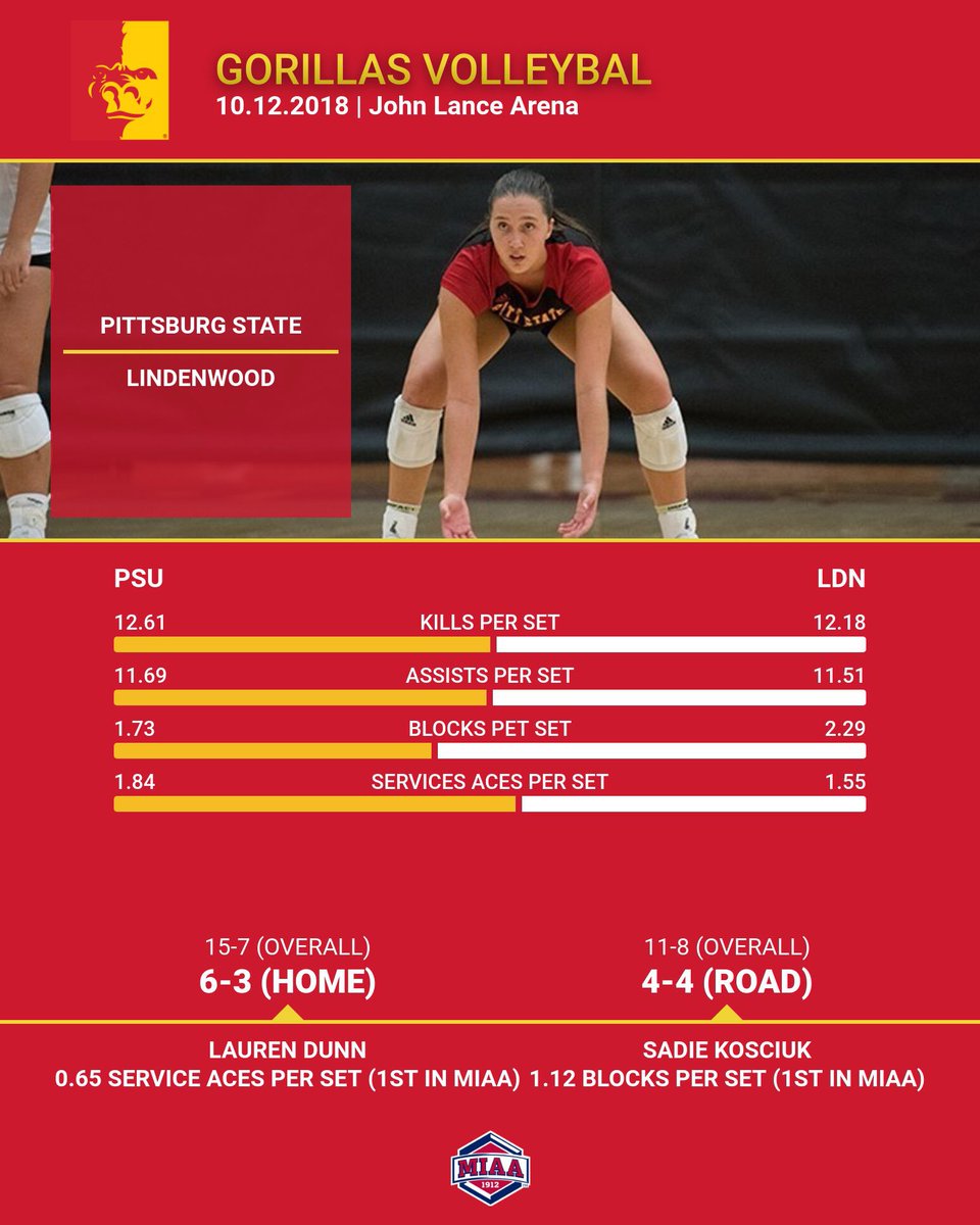 GorillasVB's tweet photo. Our own Lauren Dunn currently leads @TheMIAA in service aces. 

Your next opportunity to watch her serve is Friday evening at 6pm against Lindenwood. #GorillaNation #ForGloryAndFame #BeAGorilla https://t.co/NHnQB71OIZ