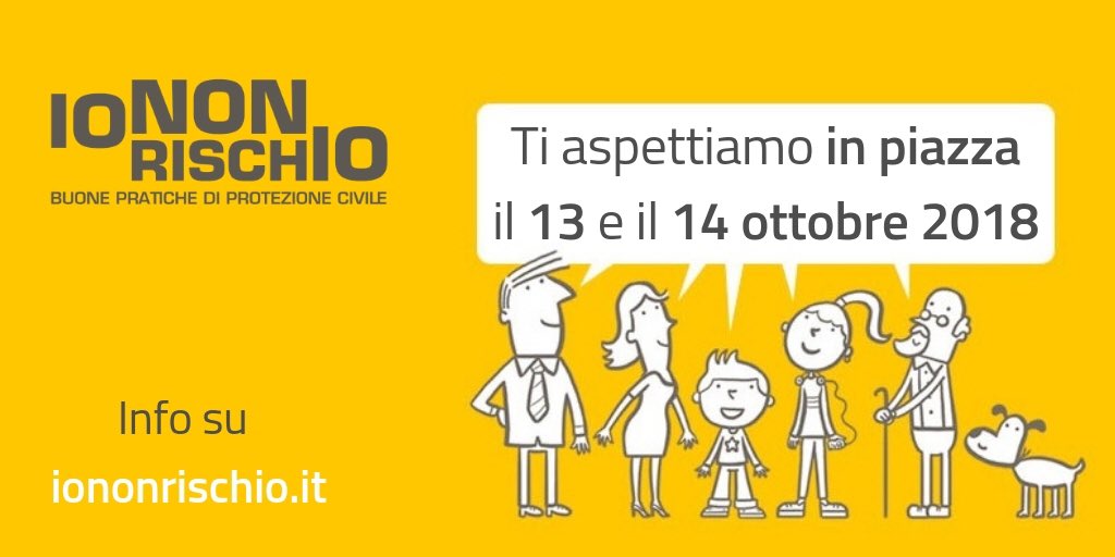 ceccoUnali's tweet photo. Conoscere il #rischio del territorio, naturali e derivanti dall'attività umana. Sin da bambini, in famiglia, a #scuola, senza paura. A partire dai luoghi in cui viviamo. Il 13 e 14 ottobre nelle piazze #IononRischio2018
@DPCgov @Anpasnazionale @ConsorzioReLUIS
#protezionecivile https://t.co/PX9tyKaaIE