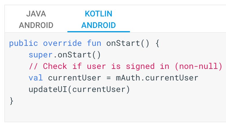 CodingDoug's tweet image. @Firebase code samples for Android are starting to get @kotlin samples to go with Java! Thanks to @daggerdwivedi and @_rpfernandes for the assists here. It's a tremendous effort overall, and it's great to have help from the community.
github.com/firebase/snipp…
#AndroidDev