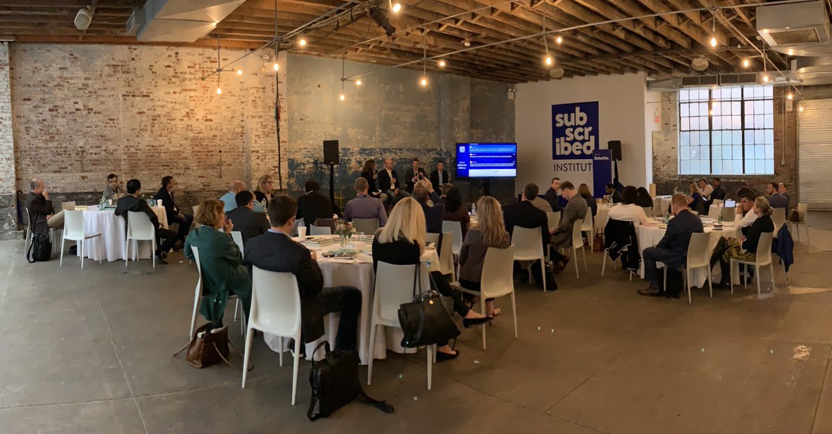 Zuora's tweet photo. "When we talk about corporate culture, it's not about ping pong tables and happy hours. It's about finding our identity. Figuring out who we want to be. Culture is not a line item. It's much more abstract." @tientzuo CEO of @zuora #subscribedinstitute #subscribed https://t.co/toL1SzznFl