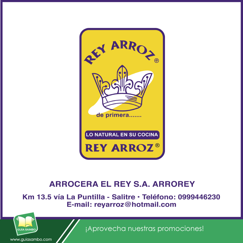 guia_sambo's tweet photo. El mejor arroz para preparar tus comidas Rey Arroz.
Nos encontramos en el Km 13.5 vía La Puntilla - Salitre.

@eliloor
@revistaemagazine
@guia_daule https://t.co/B78W7CWpLY