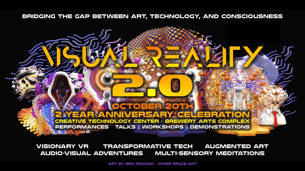This looks fun: Visual Reality 2.0 on October 20th features a full spectrum of VR activations, immersive visual projections, augmented art, and meditative soundscapes. Grab a ticket before they sell out! consciouscityguide.com/visualreality20