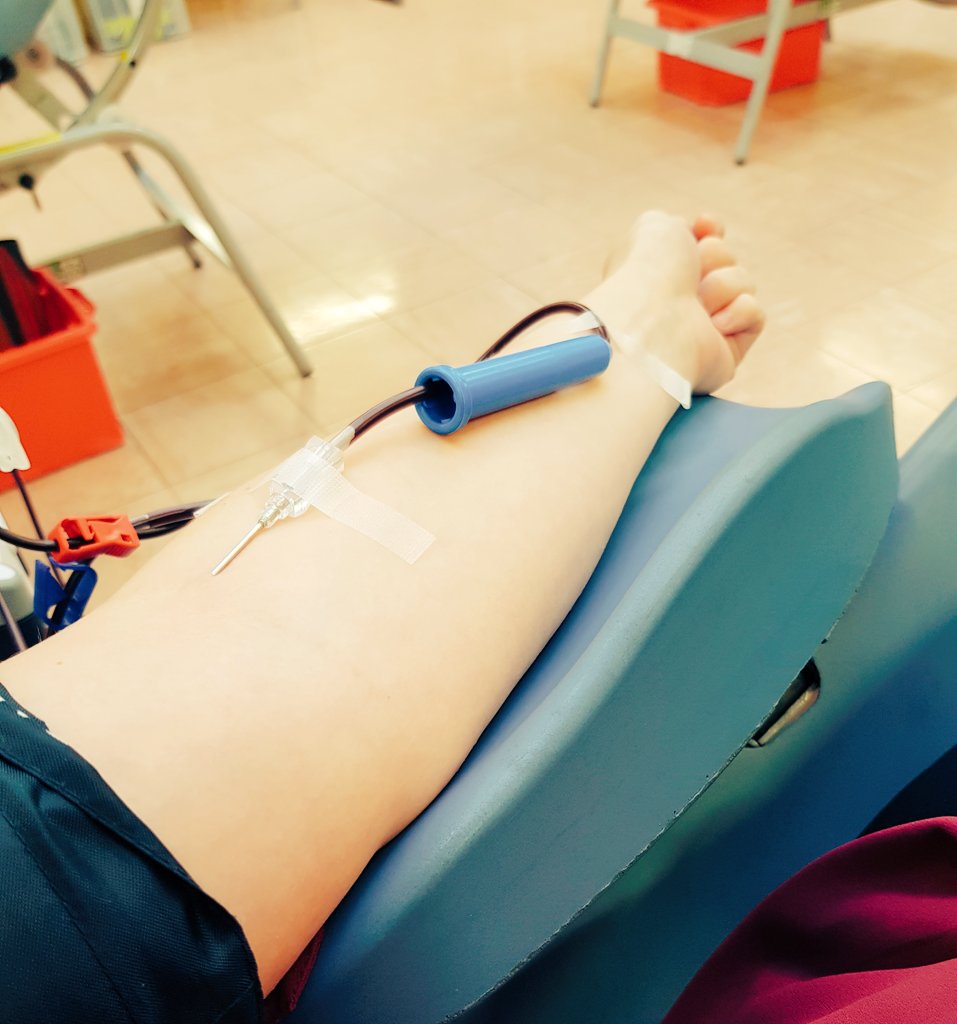 TiffanyLeefe's tweet photo. Another one done! So important to donate if you can #GiveBlood #Donate @GiveBloodNHS https://t.co/KU9Ud3bej5