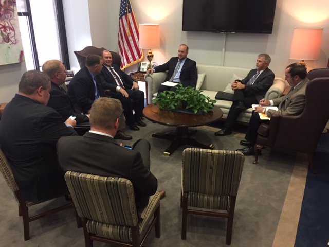 NDGrainGrowers's tweet photo. We met with Jared Henderson from @SenatorHeitkamp's office today in Washington. #YouRaise. #WeRepresent. https://t.co/7EIrvF3Glm