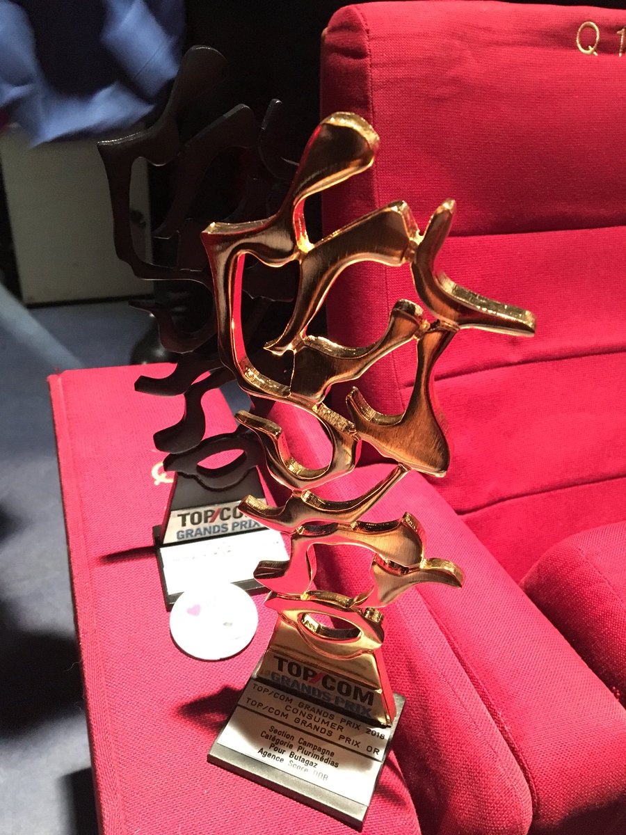 Et de deux ! Parce qu’en plus de faire de belles campagnes, on sait bien les présenter😜#humilité  #TOPCOM18 merci 🙏 <a href="/topcomnews/">TOP COM</a> et bravo <a href="/Butagaz/">BUTAGAZ</a> 🥂🥂🥂