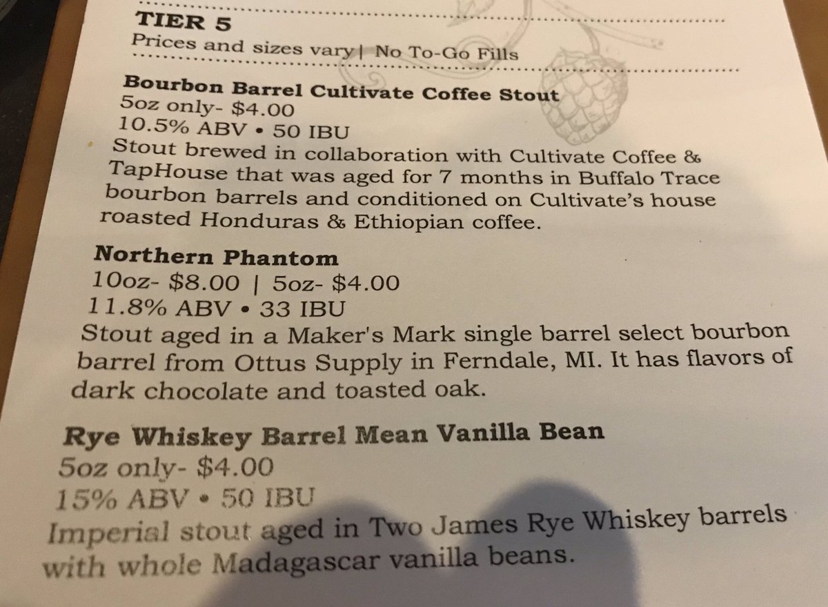 Three pretty astounding beers are on tap right now at <a href="/DraftingTableBC/">Drafting Table Beer</a> in #Wixom...good luck deciding.