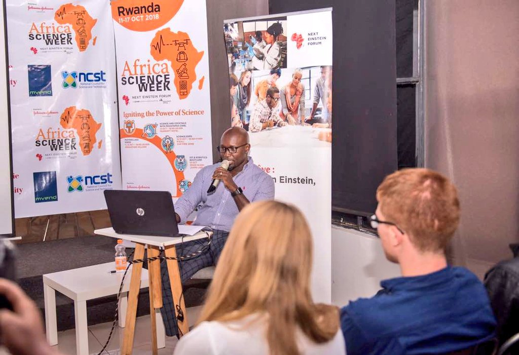 NextEinsteinFor's tweet photo. We had a great session with NEF Fellow Dr. @yves_mugabo, in case you didn't know, obesity is a well-known risk factor for diseases, including type 2 diabetes and heart diseases.
He is working on a new way to treat obesity by targeting 14-3-3ζ. #NEFScienceWeek #ASWRwanda https://t.co/ot2bNTce0C
