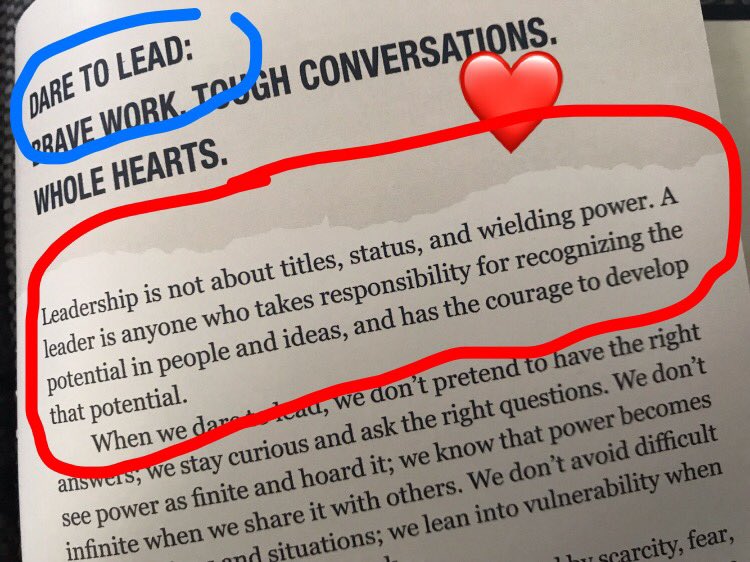 jodiepierpoint's tweet photo. To say I’m excited about digging into @BreneBrown #DaretoLead is an understatement when this is the 1st paragraph on the book jacket!!!! https://t.co/0KGe2jM4lq