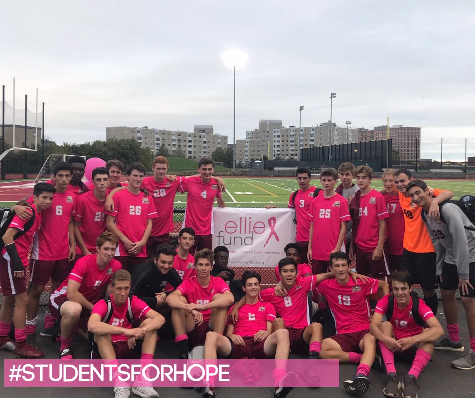 elliefund's tweet photo. We LOVE these pictures! Thank you @BChigh Varsity Soccer and @WhitmanHansonVB for enthusiastically wearing pink to raise both funds & awareness for the Ellie Fund. @BCHighEagle #StudentsforHope #ThankfulThursday #BCAM https://t.co/mRijiJlkia