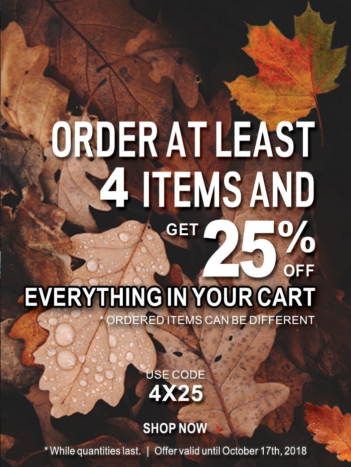 JMunderwear's tweet photo. Sale: Buy any 4 items of your choice and get 25% OFF EVERYTHING in your cart!

Use coupon 4X25

https://t.co/BTlQtR4cBv https://t.co/dElcyT6WYS