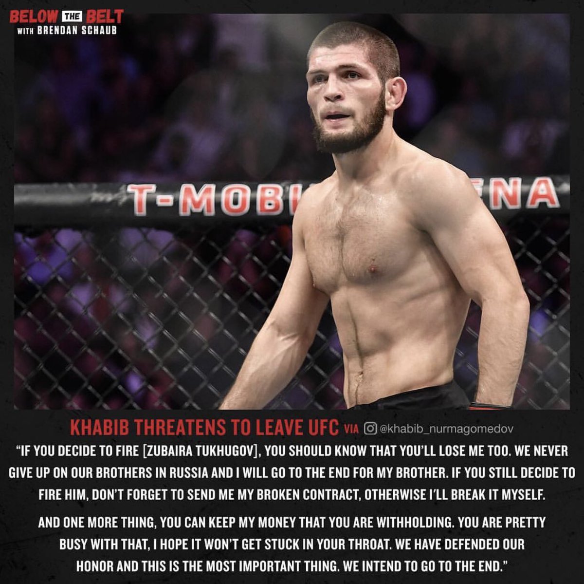 ojabuasi's tweet photo. Value #loyalty above all else 💪🏼🦅❤️

@TeamKhabib #savezuba @ZubairaTukhugov #theeagle #ufc229 https://t.co/z7xsfCwUaa