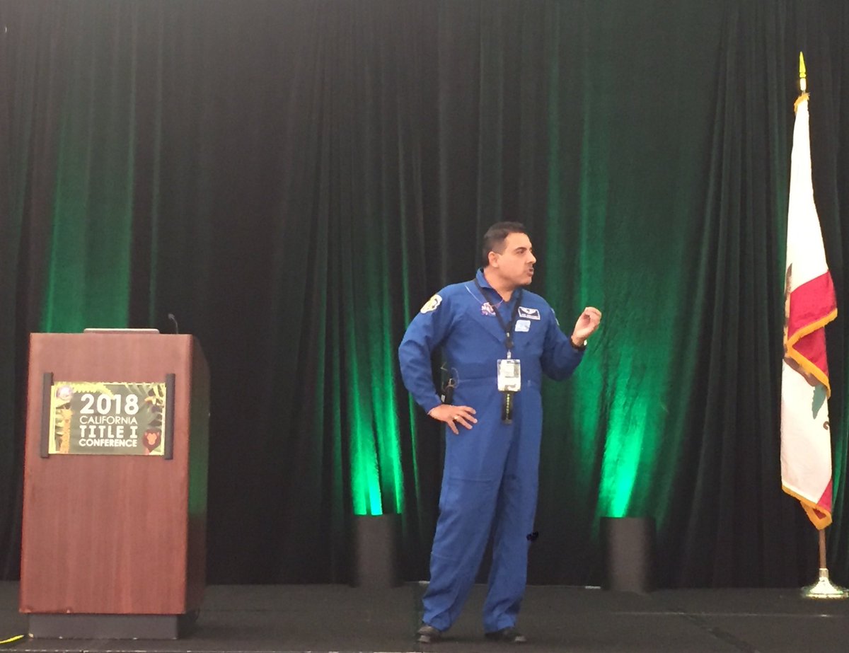 Dr. Jose Hernandez, former NASA astronaut, shares his inspirational story of perseverance and success at the final keynote address of the 2018 CA Title I Conference. His talk is titled Every Achievement Begins with a Dream. #catitle1conf