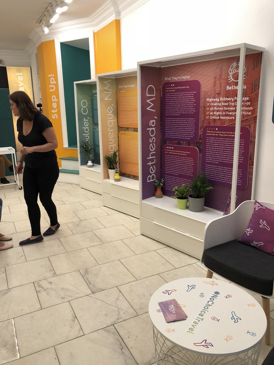 NYjusticeleague's tweet photo. Shout out to #RHAVote @RHAVote and team for their provocative and radical #NoChoiceTravel pop up shop on Mulberry Street! An innovative way to raise awareness about NY’s dangerous and antiquated reproduction laws! 4 days only! Learn more at https://t.co/sFRDausWCT https://t.co/EHgQjZDAFv