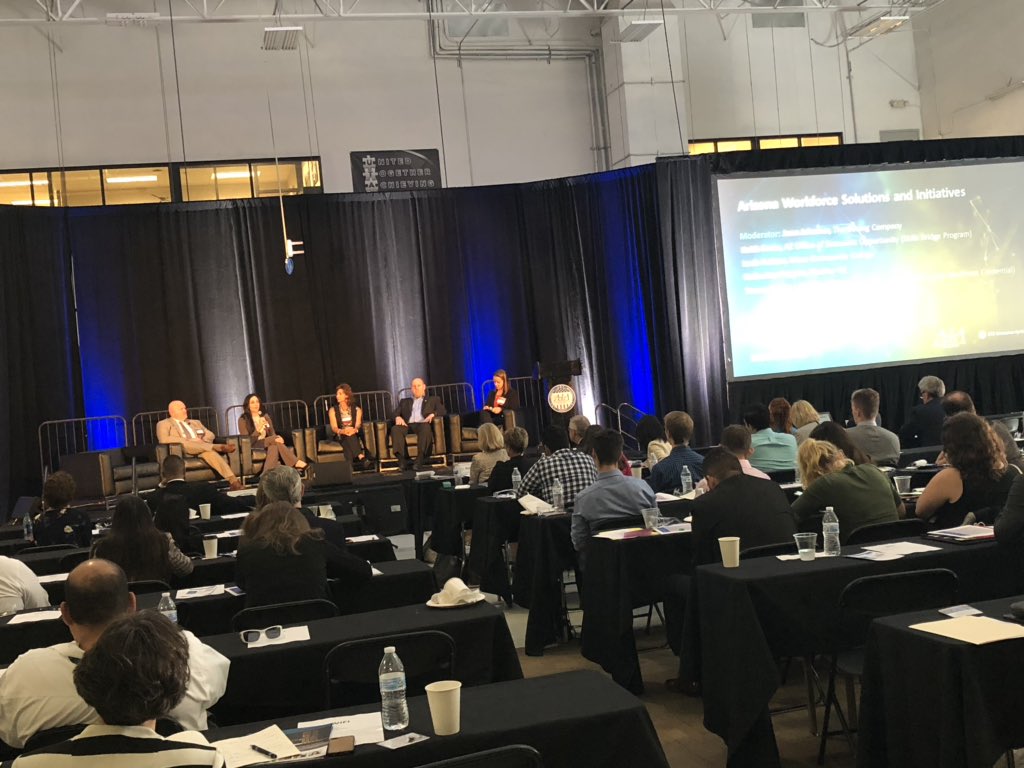 AGriggAZ's tweet image. Excellent presentation on Workforce Solutions at AIA conference. Great insight from @Boeing @Raytheon @azcommerce @GPEC #AZWorkforce
