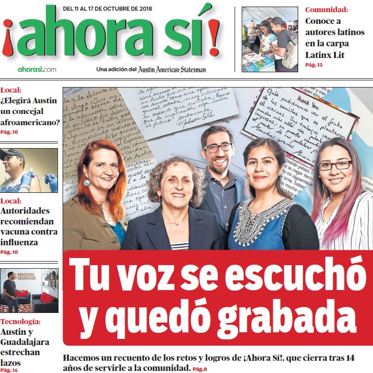 En nuestra última edición impresa hacemos un recuento de los retos y logros de ¡Ahora Sí!, que cierra tras 14 años de servirle a la comunidad.