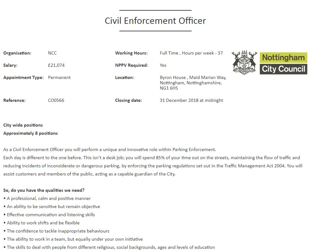 We are recruiting, please go to East Midlands Shared Services site for more information.

jobs.emss.org.uk

#SafeNottm