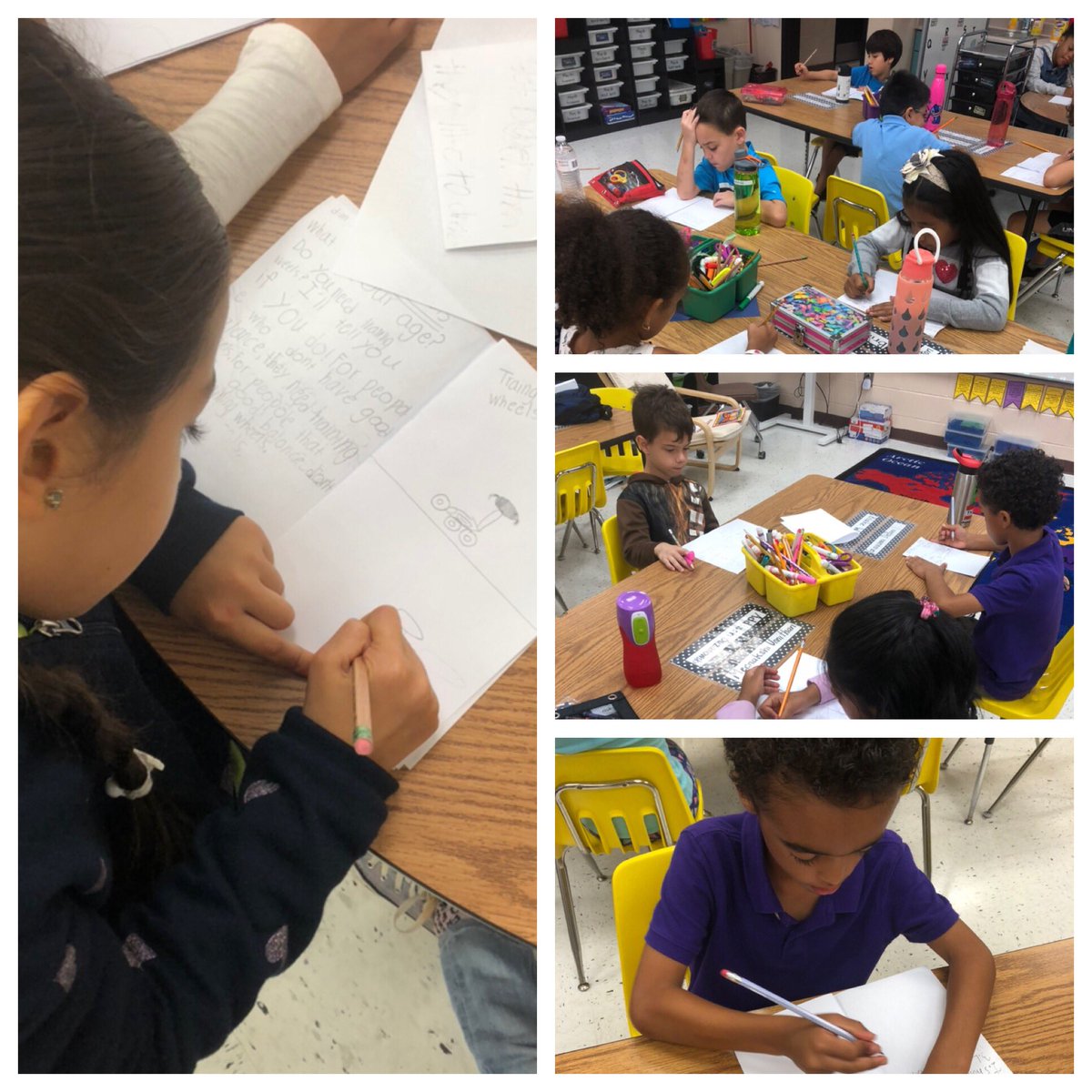 MrsASmith1st's tweet photo. What inspires you? My students are excited to demonstrate that they are #experts about the topics they chose to create informational books. #writingstamina #authors #thefuture @NorthwoodElemen https://t.co/lP5PFdPw7v