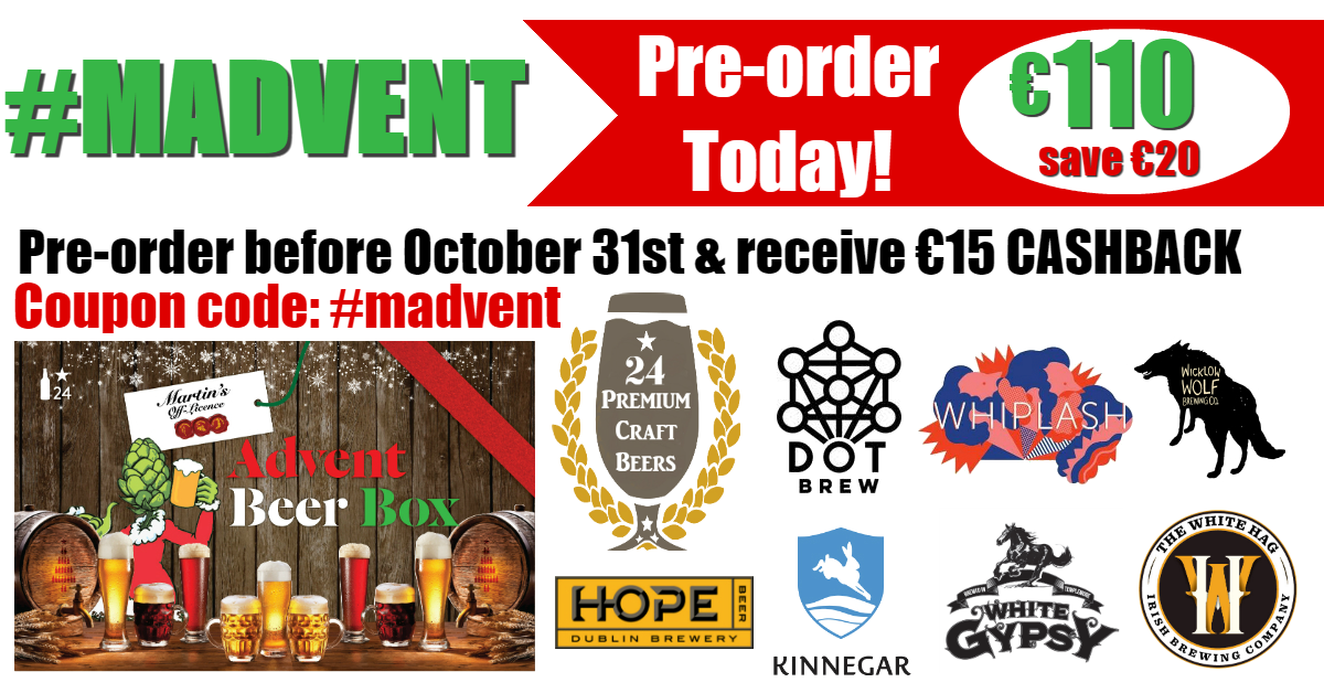 martinsfairview's tweet photo. WIN €30 voucher when you RT this post
*WINNER to be selected Oct 31st
Pre-order your Advent Beer Box before Oct 31st and receive €15 CASHBACK 
Shop online &amp; use coupon code: #MADVENT
https://t.co/kDCpcTvqwR https://t.co/PF6Rs41YHN