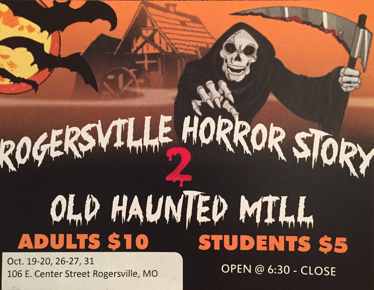 dani_renae_'s tweet photo. Love October? Love Halloween? Love haunted houses? Then come out to the second annual Rogersville Horror Story! See you there 👻🎃 https://t.co/OPXXT946Hi