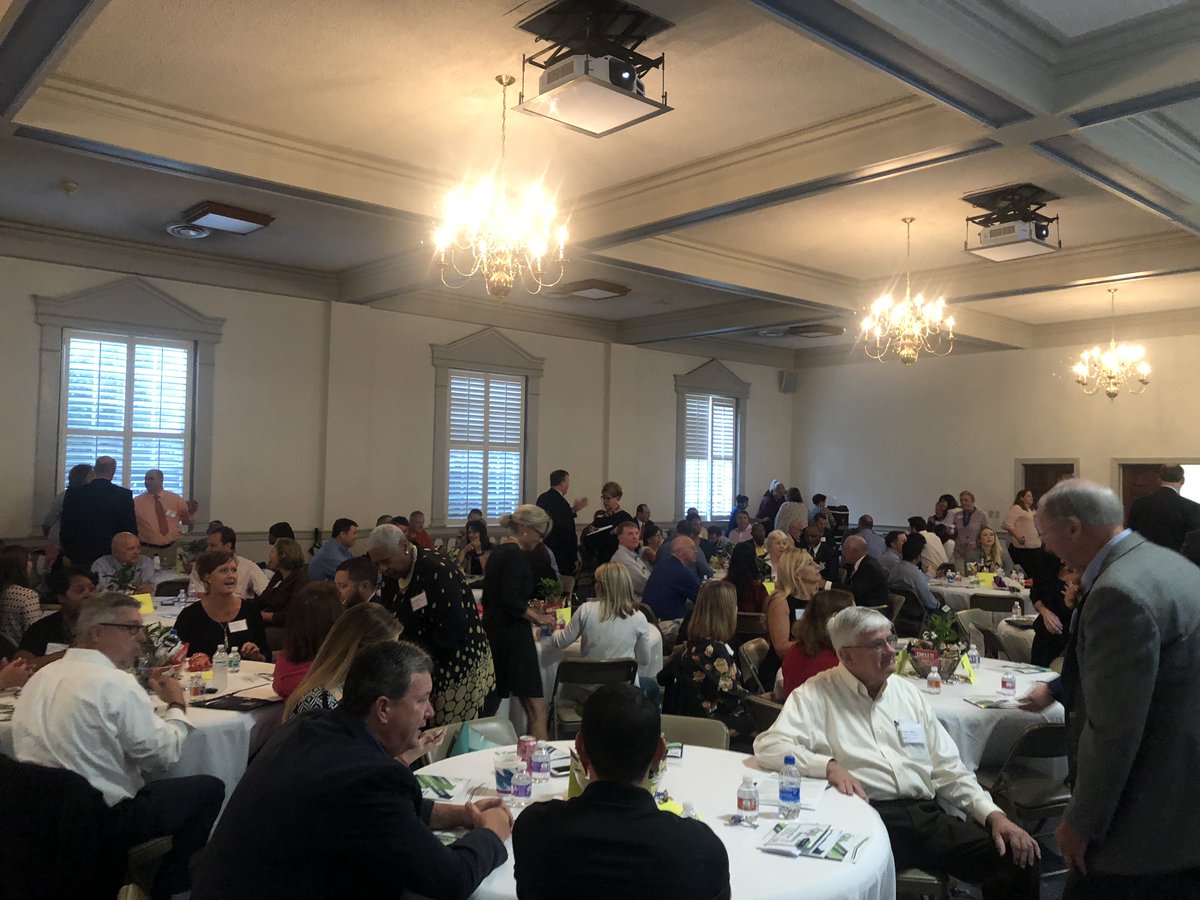 WilsonForward's tweet photo. Wilson 20/20 is celebrating an exciting day! A full capacity crowd attended the 2018 Annual Meeting this morning to hear keynote comments from Mr. Frank Emory, Jr &amp; Dr. Betsey Tilson! We also announced some excited news! We've changed our name to Wilson Forward! #ForwardThinking https://t.co/H9Ie7U8sET