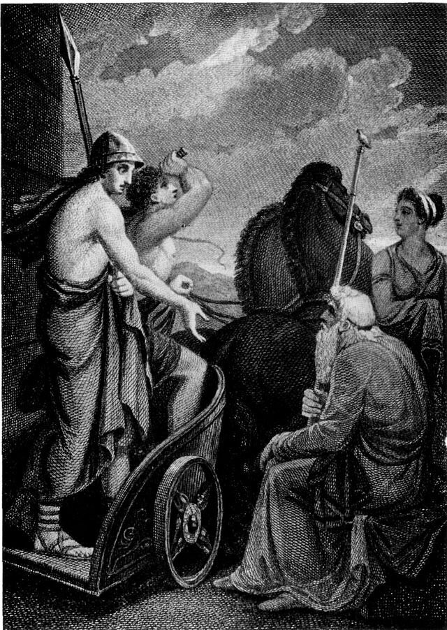 Telemachus departing from Nestor, painting by Henry Howard (1769–1847)